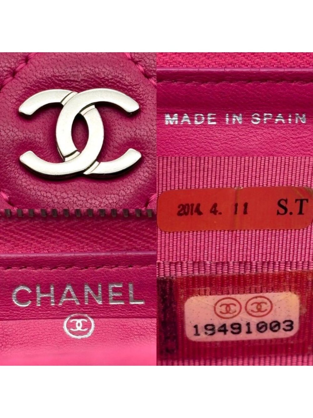 ★SOLD★ Chanel Wallet Quilted Round Zip Midi - Picture 11 of 11